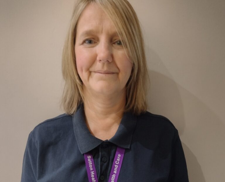 Sutton Health and Care’s Sarah Hills takes the plunge for Epsom and St Helier Hospitals Charity